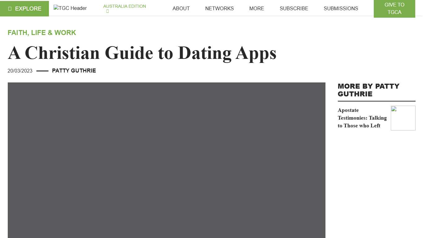 A Christian Guide to Dating Apps - The Gospel Coalition Australia
