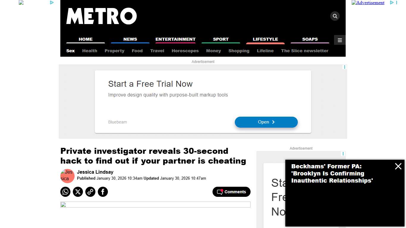 Private investigator reveals 30-second hack to find out if your partner is cheating Metro News